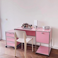 Meuble de chambre à coucher modulaire, unité combinée, armoire de présentation, table modulaire, bureau d'ordinateur en métal moderne réglable