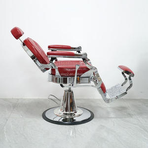Profesional Barato Rojo Vintage Barber Silla Salón Equipo Silla De Barberia - Product Image 4