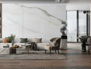 <span class=keywords><strong>Terraza</strong></span> de Villa con Vista al Lago y Losa de Roca, Superficie Sinterizada Normal, Tamaño Personalizado para Decoración Interior Residencial - Product Image 1