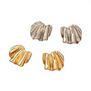 <span class=keywords><strong>Pendientes</strong></span> de latón con diseño de estilo europeo-americano, casuales/deportivos, de alta gama, para mujer, con piedra natural frídda, modelo Fujian. - Product Image 1