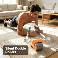 Rodillo Abdominal de Rebote Automático para Adelgazar, Herramienta para el Hogar para Hombres y Mujeres Adultos, para Pérdida de Grasa Corporal, Ejercicio de Moldeamiento