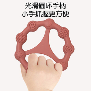 Anneau de dentition en silicone en forme d'étoile pour bébé, jouet de préhension sûr de qualité alimentaire pour nourrissons de 6 mois et plus, unisexe - Product Image 4