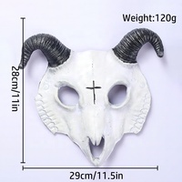 Accessoire de Cosplay d'halloween accessoires de carnaval PU mousse douce corne masque de chèvre diable