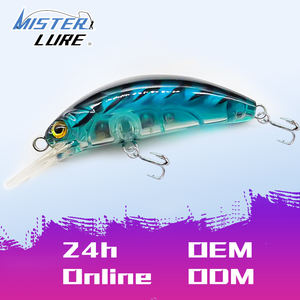 Umpan Pancing MISTER LURE Air Tawar 5.4g 6cm Crank Bait dengan Triple Hook untuk Ikan Trout dan Bass, Umpan Permukaan Air, Minnow - Product Image 1