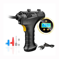 Compresseur d'air portable sans fil 12V avec affichage LED, moniteur de pression des pneus, 25L/min, pour voitures
