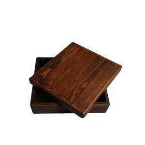 リフトオフ蓋付き装飾パインウッド収納ボックス木製ウェディングフォトボックス木製記念品スタッシュジュエリーレター用メモリーボックス