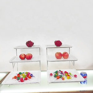 Articles <span class=keywords><strong>de</strong></span> restauration pour buffet santé 3 niveaux pierres précieuses apéritif salade fruits <span class=keywords><strong>de</strong></span> <span class=keywords><strong>mer</strong></span> plateaux à fruits support <span class=keywords><strong>plateau</strong></span> <span class=keywords><strong>de</strong></span> service en céramique porcelaine blanche - Product Image 2