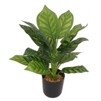 Feuilles d'aquissement en plastique de haute qualité, 5 pièces, pour décor de maison, artificiel bonsaï Buxus, Table, nid d'oiseau vert en soie