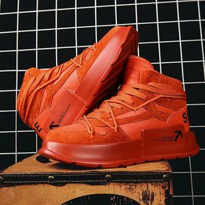 2025 tendance haute qualité hommes décontracté sport bottines fond épais conseil chaussures pour printemps automne polyvalent en amont chaussures - Product Image 1