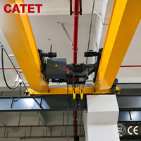 Palans électriques à câble à fréquence variable européens à faible hauteur de levage de 16 tonnes avec chariot pour travaux de construction