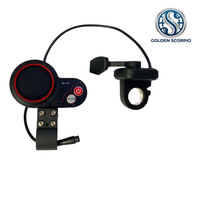 Accélérateur de trottinette électrique QS-S4 avec écran LCD et connecteur étanche 6 broches pour trottinettes Zero 8/9/10X/11X 36V-72V – Durable et facile à installer