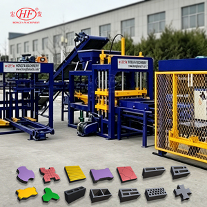 Machine à blocs de <span class=keywords><strong>ciment</strong></span> HF QT4-15S économique pour ateliers de matériaux de construction, surface de 5000 m² - Product Image 1