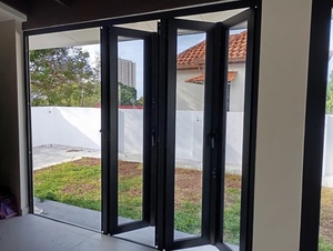 Porte pliante haut <span class=keywords><strong>de</strong></span> gamme au design élégant, gain <span class=keywords><strong>de</strong></span> place, porte sécurisée pour les magasins et les garages - Product Image 1