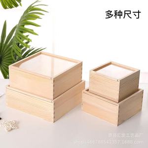 Wooden Storage Box <b>Solid</b> <b>Wood</b> Multi-functional <b>Desk</b> Organizer For Home Office Decoration - Product Image 3