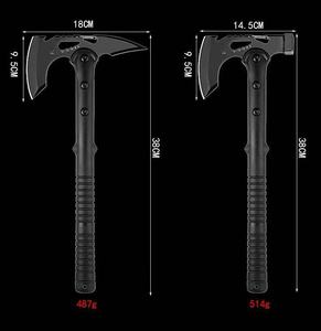 Rìu chiến thuật đen cán nhựa, cấp độ tự chế, dùng cho cắm trại ngoài trời, tự vệ & cứu hộ - Product Image 5