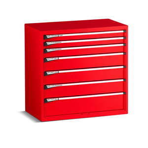 Armoire à tiroirs Fami Master Key Comfort C0-EH 54X27 avec 7 tiroirs 1020x573x1000mm Rouge rubis RAL3003 Rangement d'outils - Product Image 2