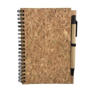 Carnets à spirale en liège en gros, journaux B6 personnalisés, cadeaux promotionnels d'entreprise, goodies de conférence, fournitures de bureau écologiques pour le personnel - Product Image 2