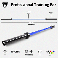 Barre d'entraînement professionnelle HUISHENG 1000LB (20 kg, 2200 mm, 28 mm) pour musculation à domicile