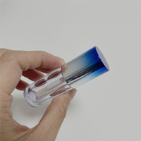 Emballage personnalisé 4ML, tube à lèvres liquide rond de couleur dégradée, tube à gloss vide