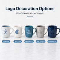 Vente en gros de tasses à café en céramique personnalisées avec logo par sublimation, blanches, 10 oz, cadeau promotionnel, intérieur coloré, tasse en céramique 11 oz avec poignée