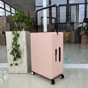 <span class=keywords><strong>Valise</strong></span> à roulettes exportée de 20 et 24 pouces de large <span class=keywords><strong>Valise</strong></span> à roulettes double avant résistante aux rayures ABS PC Étanche Mallette de cabine de haute qualité - Product Image 4