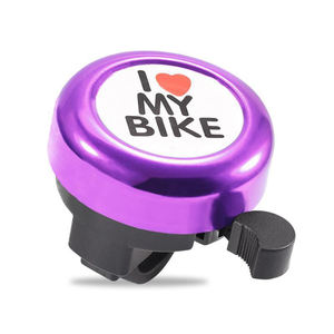 Sonnette de vélo pour enfants en alliage d'aluminium Sonnette de vélo de montagne Noir Bleu Rouge Violet Blanc Sliver Sonnette de guidon de vélo - Product Image 2