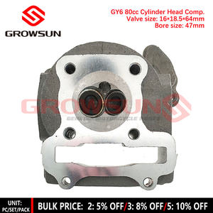 GY6 50CC 60CC 80CC 100CC 120CC CULATA COMP. CON VÁLVULA NORMAL para 139QMB SCOOTER ATV ZNEN JMSTAR TAOTAO ROKETA UM - Product Image 3