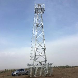 Galvanizleme 30m gözlem kulesi boru açı çelik telekomünikasyon yangın eğitim kulesi - Product Image 5