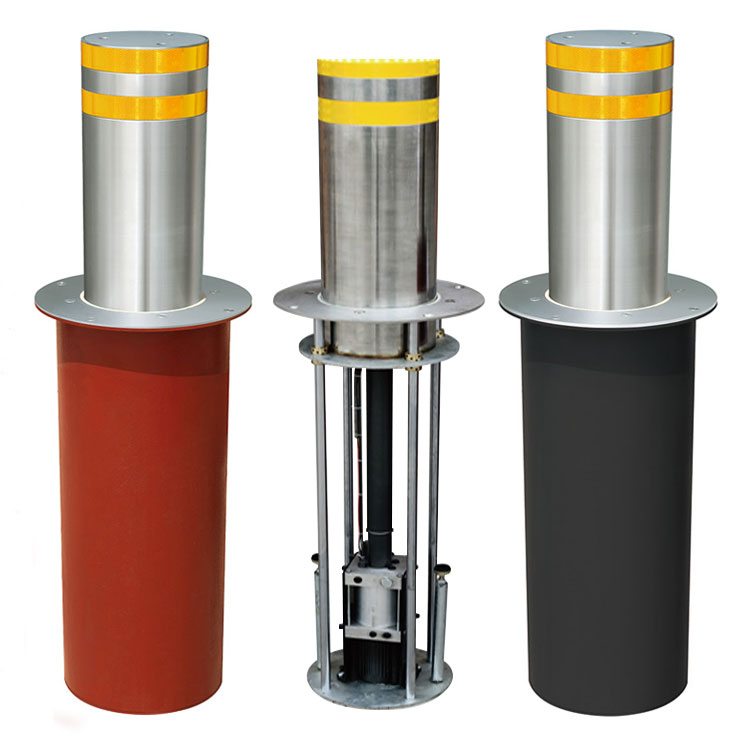 Гидравлическая система контроля доступа автомобиля, отражающая лента из нержавеющей стали, автоматический парковочный столбик