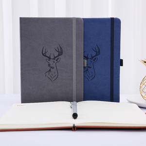 Agenda planificateur en cuir PU rétro avec logo imprimé personnalisé et bande élastique - Product Image 1