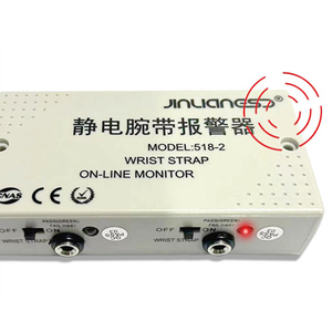 518-2 онлайн ESD браслет детектор электростатический браслет сигнализация 2 станции антистатический браслет монитор тестер - Product Image 3