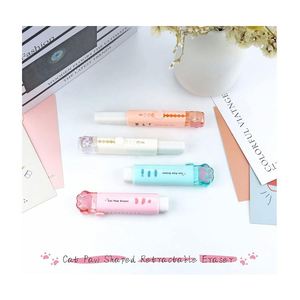 Gomme à effacer créative en forme de patte de chat Hihooa en caoutchouc, mignonne et kawaii, pour la rentrée scolaire, idéale pour les filles, vente en gros, promotionnelle - Product Image 3