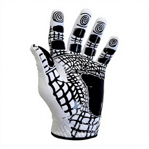 Wholesale Custom Logo Premium Quality male Left Hand Right Hand Golf Cabretta Leather <b>Sticky</b> Palm Golf Gloves For Unisex - Product Image 4