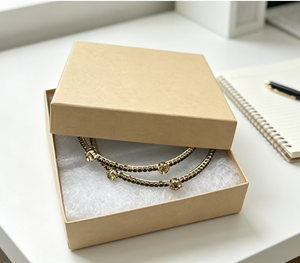 100 Pack <b>Beige</b> Kraft Jewelry <b>Boxes</b> with Cotton Lining, Bulk Square Gift <b>Boxes</b> for Bracelets & Earrings - Product Image 4