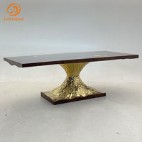 Ensemble table à manger ronde de luxe 12 places en marbre design en métal