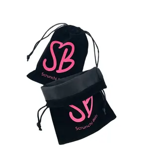 Качественная бархатная Подарочная сумка для косметики, бархатная сумка на шнурке, оптовая продажа