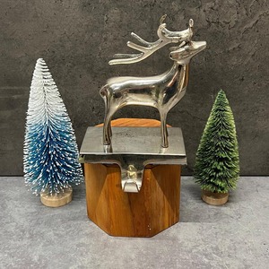 Soporte para Calcetines Navideños de Latón Pulido, Soporte para Calcetines de Aluminio Dorado para Decoración Navideña - Product Image 3