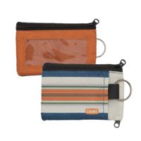 Dompet Chums Surfshorts - Dompet Minimalis Ringan dengan Ritsleting dan Jendela ID Transparan - Tahan Air dengan Gantungan Kunci