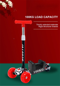 Monopattino per Bambini con Luci, 3 Ruote, per Bambine e Bambini, Altezza Regolabile, Design Graffiti - Product Image 5