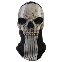 Masque fantôme Halloween Masque effrayant Costume squelette effrayant Call of Duty Ghost Screaming Ghost Latex Carnival Shape Face Mask