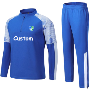 Tuta sportiva da uomo con mezza Zip e Logo personalizzata tuta da <span class=keywords><strong>calcio</strong></span> per adulti <span class=keywords><strong>squadra</strong></span> per Club di <span class=keywords><strong>calcio</strong></span> - Product Image 4