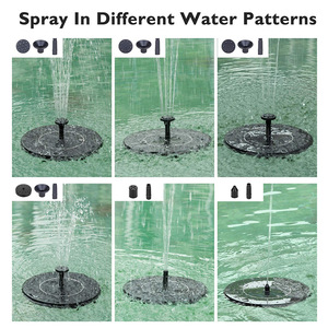 <span class=keywords><strong>Fontaine</strong></span> d'eau extérieure OEM DD3036 avec 8 buses interchangeables, <span class=keywords><strong>fontaine</strong></span> solaire pour oiseaux (colibris), pompe pour piscine et jardin - Product Image 4