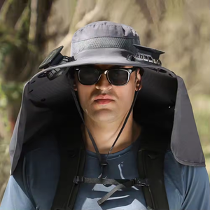 Casquette solaire OEM avec ventilateur intégré <span class=keywords><strong>pour</strong></span> la pêche, la randonnée et la protection solaire en extérieur – Indispensable <span class=keywords><strong>pour</strong></span> <span class=keywords><strong>les</strong></span> <span class=keywords><strong>soignants</strong></span> d'animaux - Product Image 4