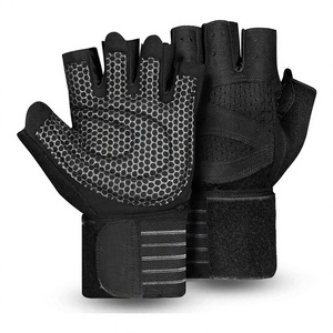 Gants de musculation en nylon respirants pour hommes et femmes, avec logo personnalisé, pour l'entraînement sportif et le soutien du poignet - Product Image 3