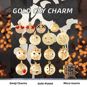 จี้ทองเหลืองชุบทองสำหรับสร้อยคอสร้อยข้อมือสำหรับงานปาร์ตี้ L92เรียกฉันว่าอารมณ์ความรู้สึก - Product Image 2