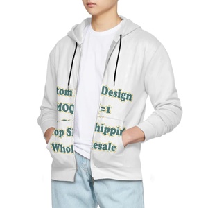 Imprimir bajo demanda Sudadera con capucha Witg Zipper para hombres Personalización exclusiva Sudadera de estilo <span class=keywords><strong>deportivo</strong></span> holgado Sudaderas con capucha - Product Image 3