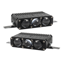 Nouveau phare LED intégré à 3 yeux Future Eye 60W, faisceau haut/bas, 12V 5000K, éclairage de conduite, lampe avant de voiture dissimulée