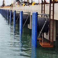 Florescence ABS Caoutchouc Naturel Certifié CCS Durée de Vie 8-10 Ans Noir 400x1000mm Qingdao Marine Super Cell Dock Fender