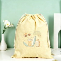 Sac de transport personnalisé à motif de dessin animé, grand format, avec cordon de serrage et poignée, léger et réutilisable, pour fournitures d'artisanat et kits promotionnels de vente au détail