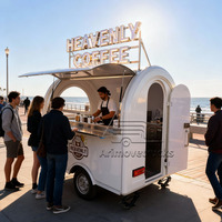 Mobile Personnalisé Pas Cher Pizza Hot Dog Burger Kebab Tacos Poulet Frit Churros Avec Entièrement Équipement De Cuisine